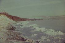 View north along the beach